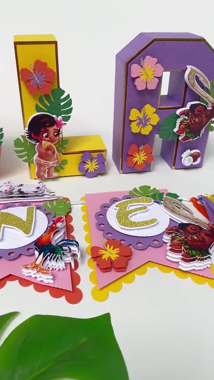 Banner de feliz cumpleaños de Moana, fiesta de cumpleaños de Moana, banner de cumpleaños de Moana, decoración de fiesta de Moana, decoración de cumpleaños de Moana video poster