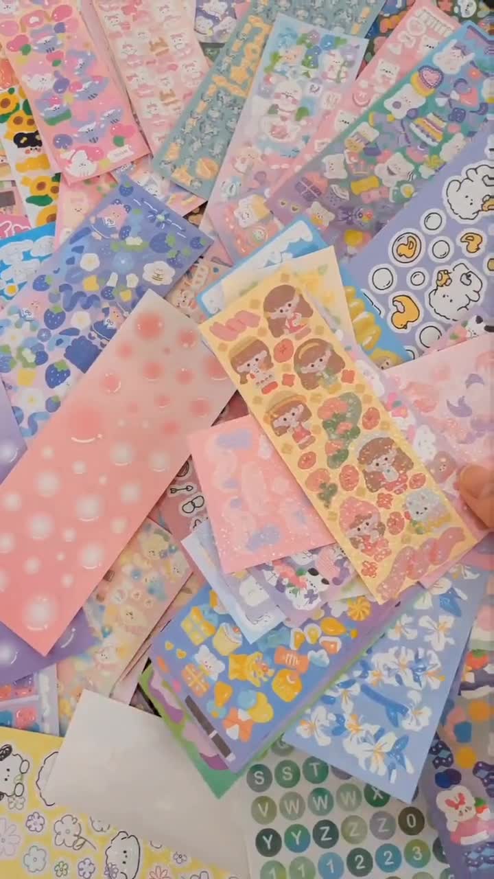 Korean Deco Sticker Sheets from pitapat_kr (random/mystery)