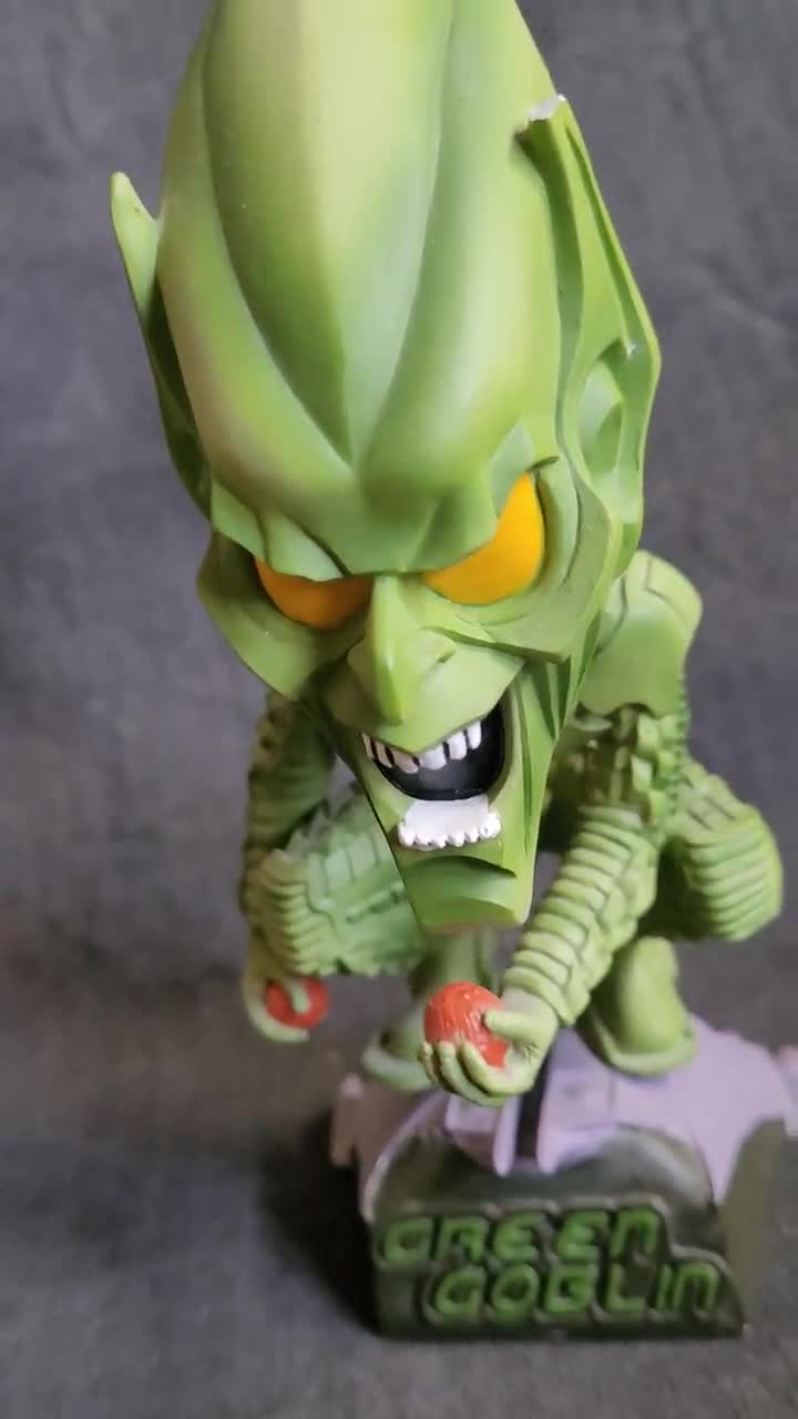 Spiderman Green Goblin Head Knockers 2002 Bobblehead small Damage to One  Ear - Etsy