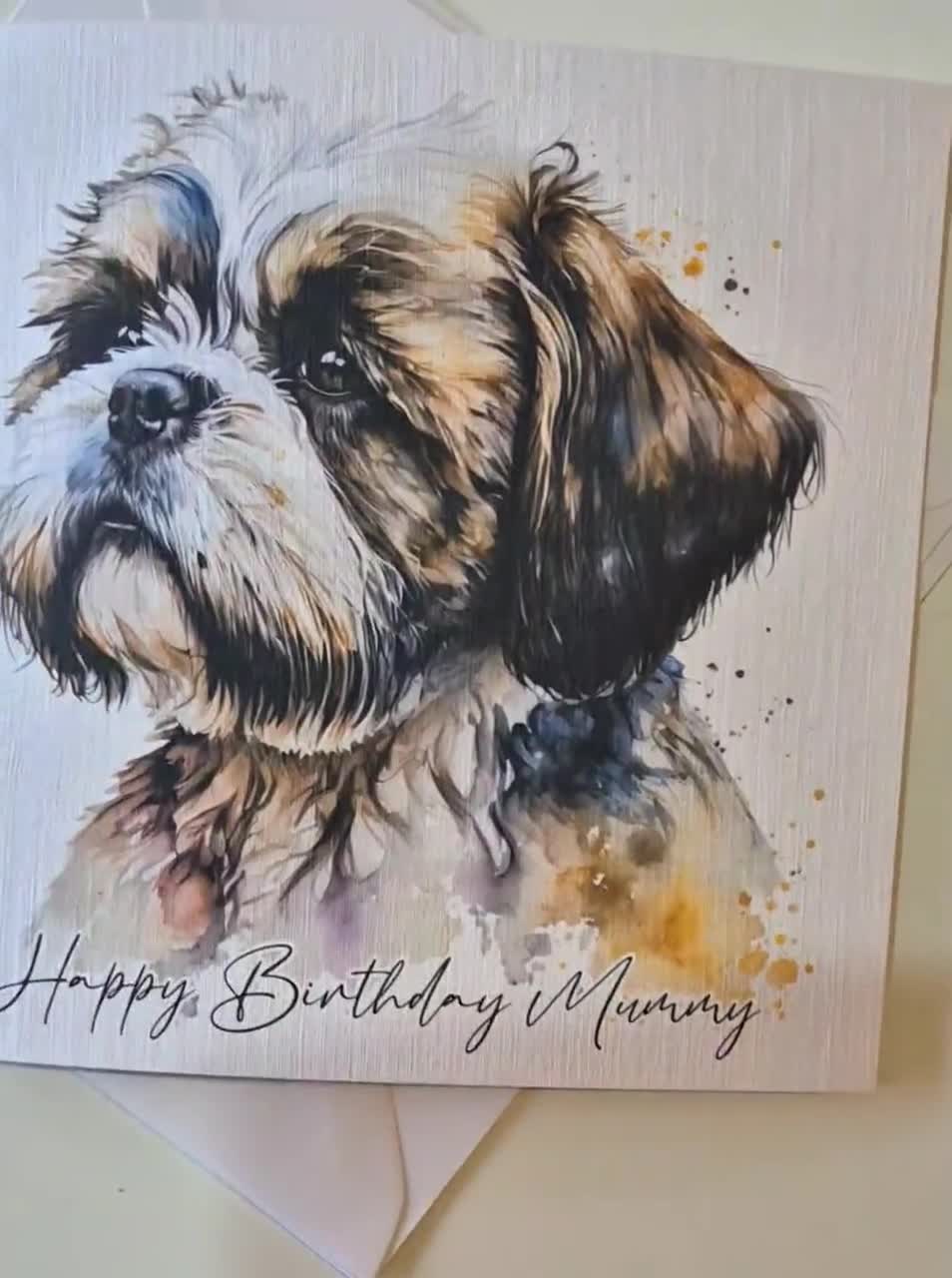 2 Piece Shih Tzu PJ Set - Watercolor 2 Piece Shih Tzu PJ Set - Watercolor