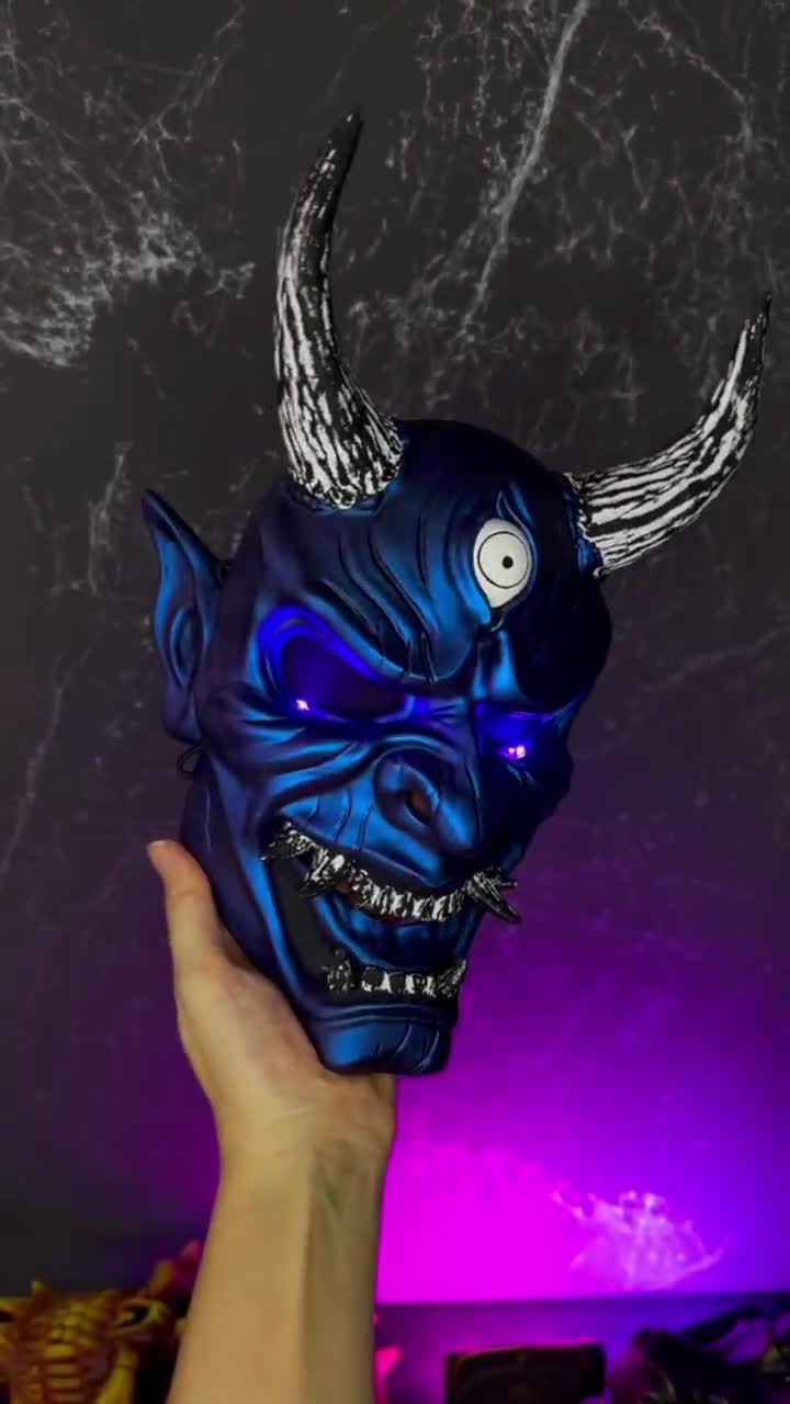 DBD 鬼マスク: 紫色のカメレオン悪魔マスク、高品質の鬼マスク