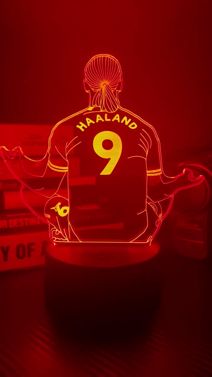 Erling Haaland LED ナイトライト |マンチェスター シティ