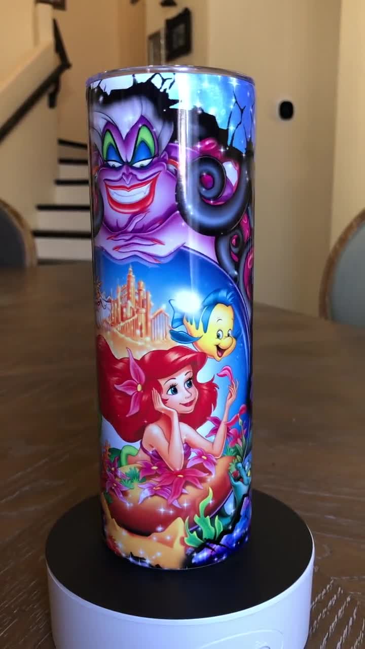Vaso Ursula Globe: Vaso de villana de La Sirenita, vaso de acero inoxidable de 20 oz video poster