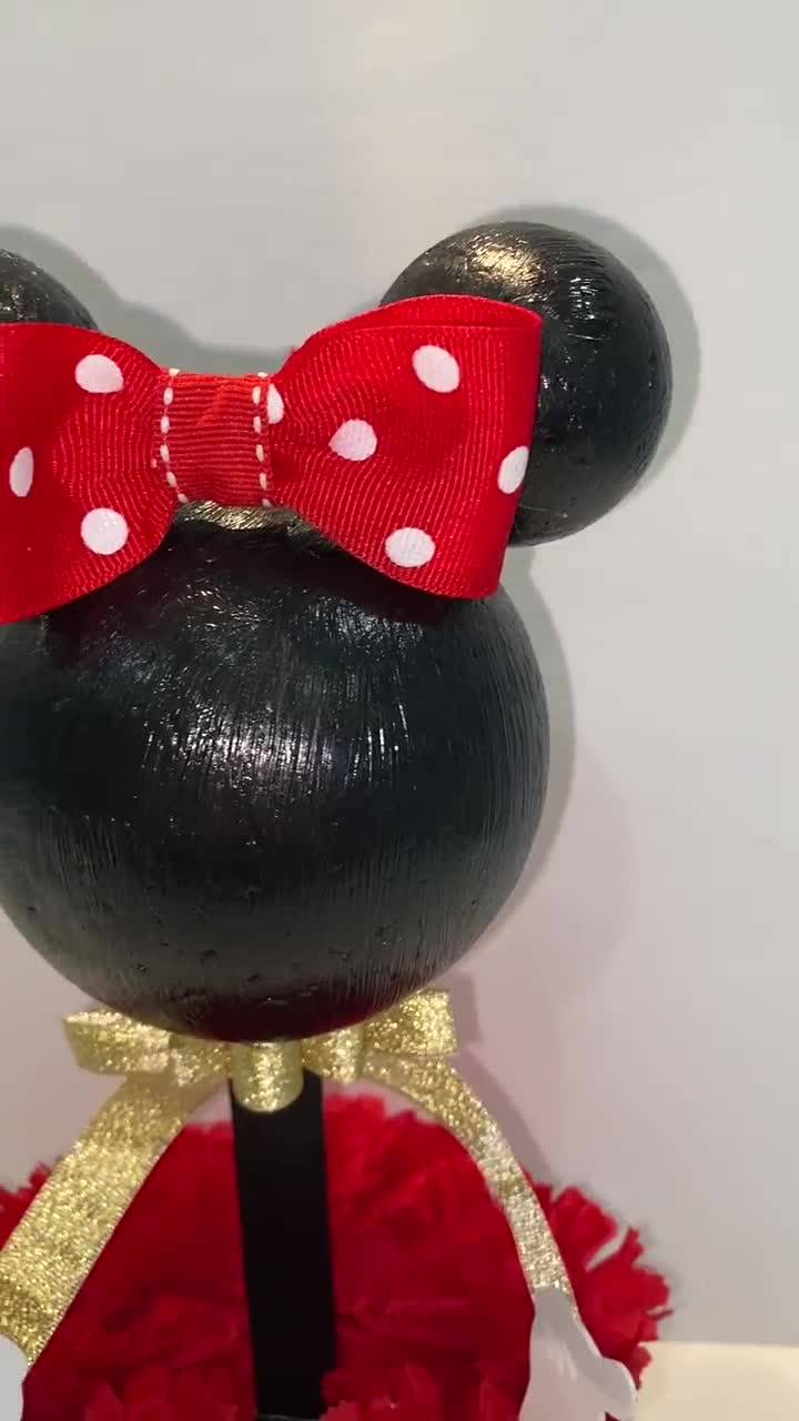 Centro de mesa artesanal da Minnie Mouse | Decoração de festa Bow-tique video poster