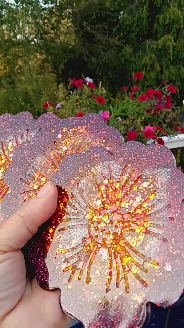 花柄樹脂コースター - Etsy 日本