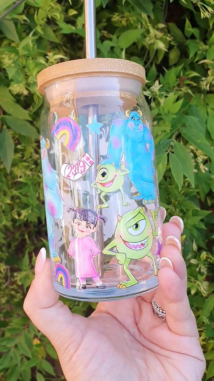 Monsters Inc Magical Glass Character Cup, Cold Coffee, Eco-friendly, Handmade - Available in 22 designs video poster