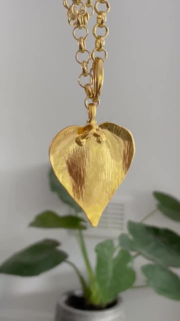 Collana Cuore Devil placcato oro - Etere Gioielli