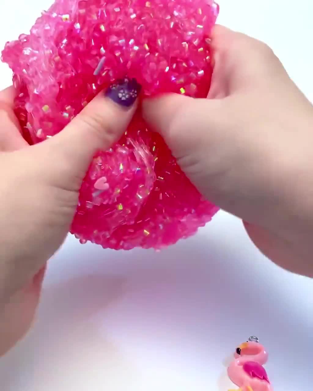 Bingsu Slime Flamingo SCENTED clear bingsu bead pink crunchy ASMR Wi –  CatsCraftSlime