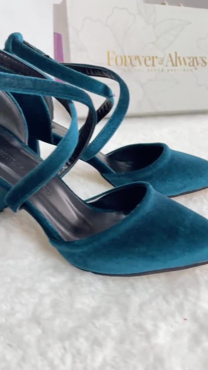 Teal Blue Platform High Heel Court Shoes – Pretty Kitty Fashion