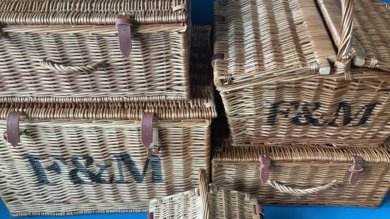 Fortnum and Mason Wicker Hamper Basket: Farmhouse Storage, XL to