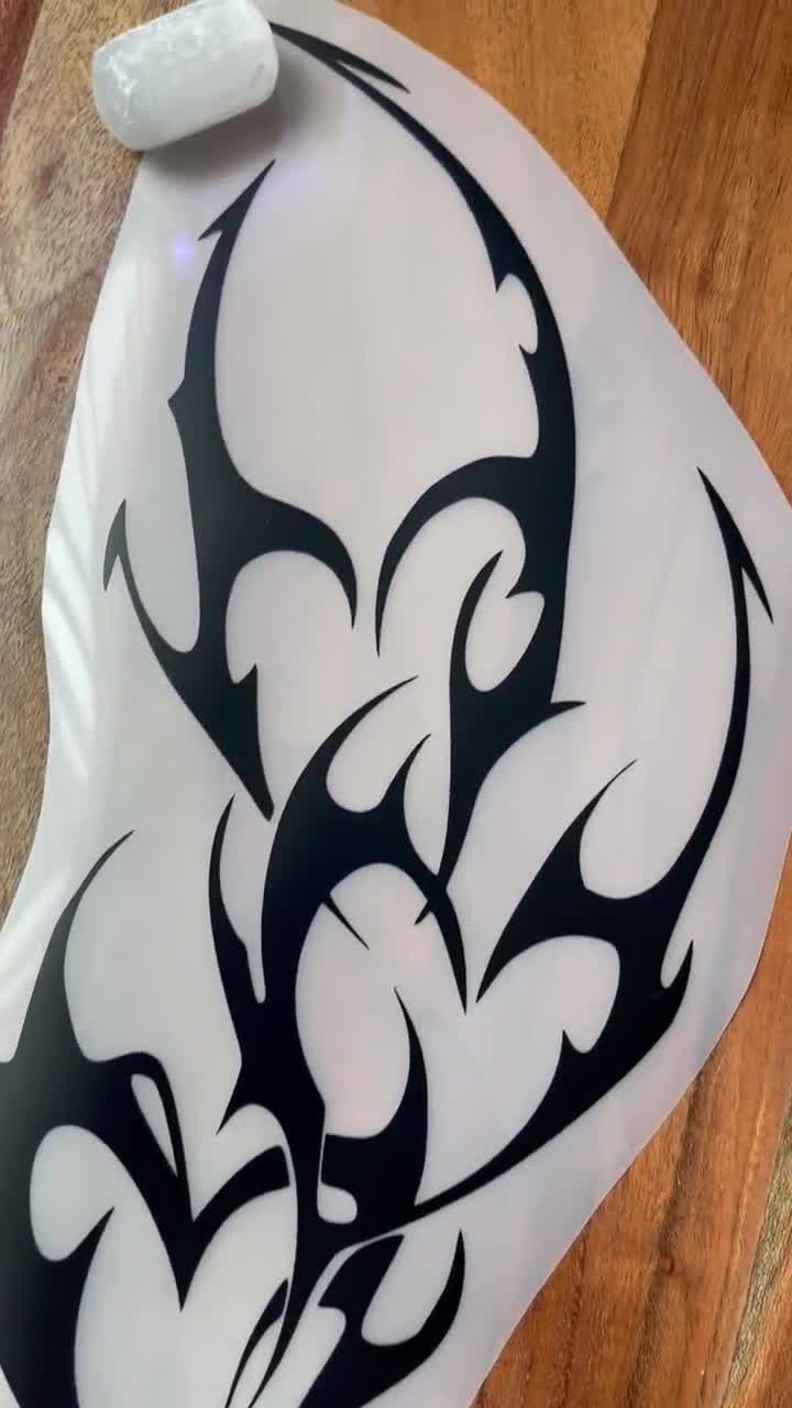 Y2K Cyber Sigilism Heart Vinyl Decal - Etsy