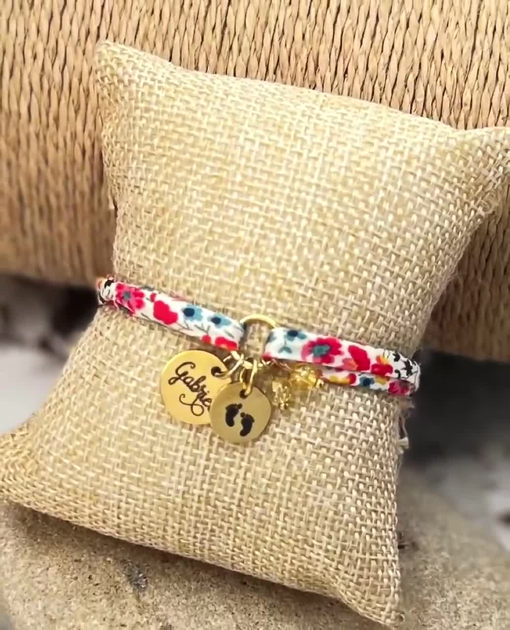 Bracciale in Acciaio Argento con Cuore Personalizzato e Lettera
