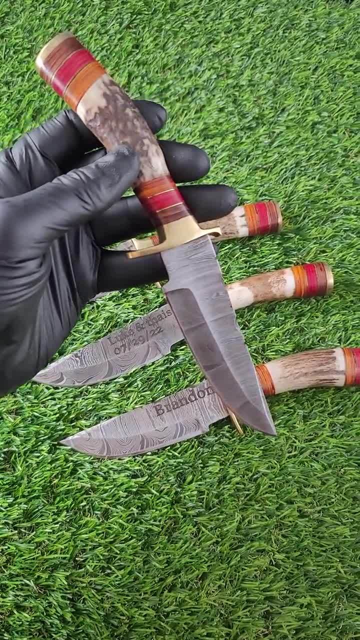 Portachiavi da 5,50 Coltello da tasca, acciaio Damasco, gioielli coltello, portachiavi  coltello pieghevole, manico realizzato con Kowa -  Italia