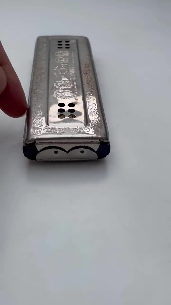 Vintage Hohner Echo Bell Metal Reed Harmonica - 1930 - Etsy