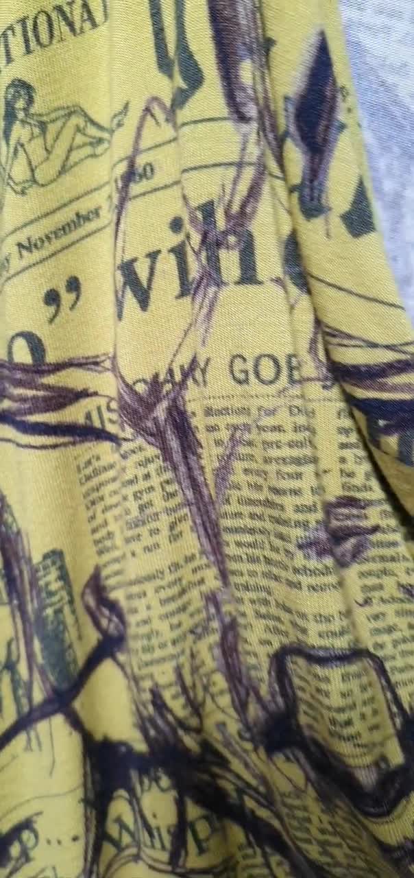 Galliano, Newspaper Print Shirt. Y2K Vintage, Designer Galliano, Newspaper Print Shirt. Y2K Vintage, Designer