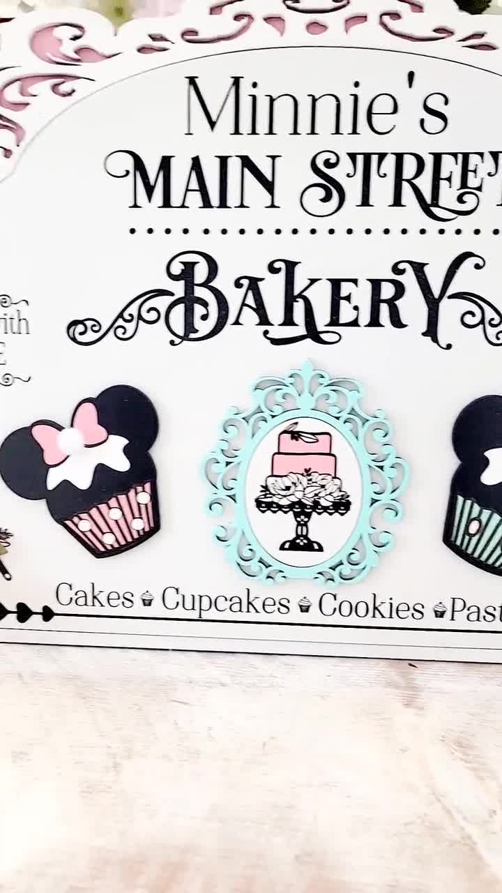 Large Minnie Mouse Bakery Sign Main Street Bakery Sign 