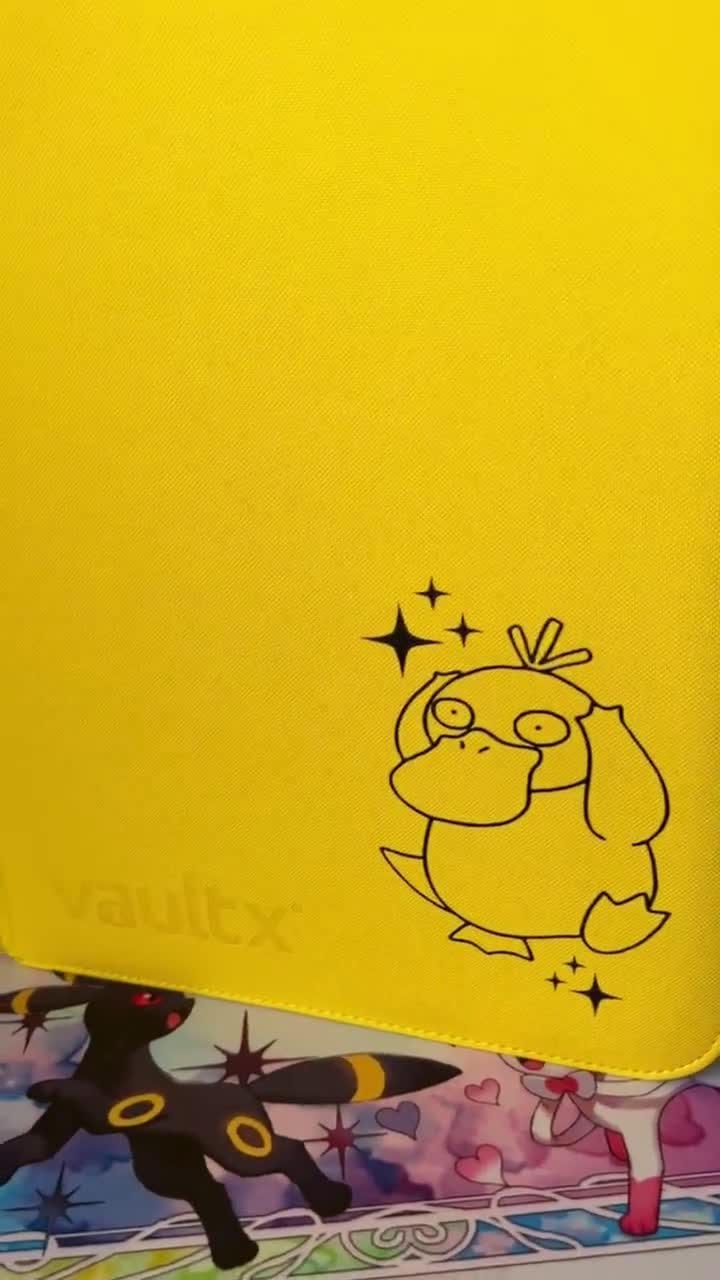 Pokemon Psyduck TCG Binder  Personalised Design! Pokemon Vault X Zip  Binders. 4, 9, or 12 Pockets