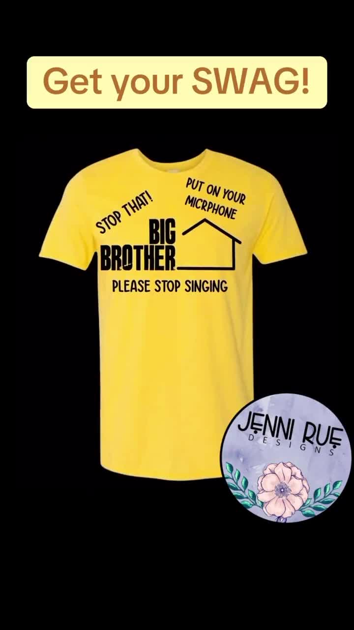 Big Brother Quote T-shirts | Funny Reality TV Fan Apparel - Etsy