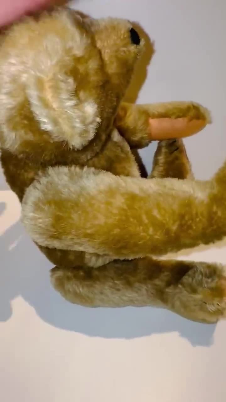 Vintage Steiff Teddy Bear Jointed Poseable Stuffed Animal 0155/32