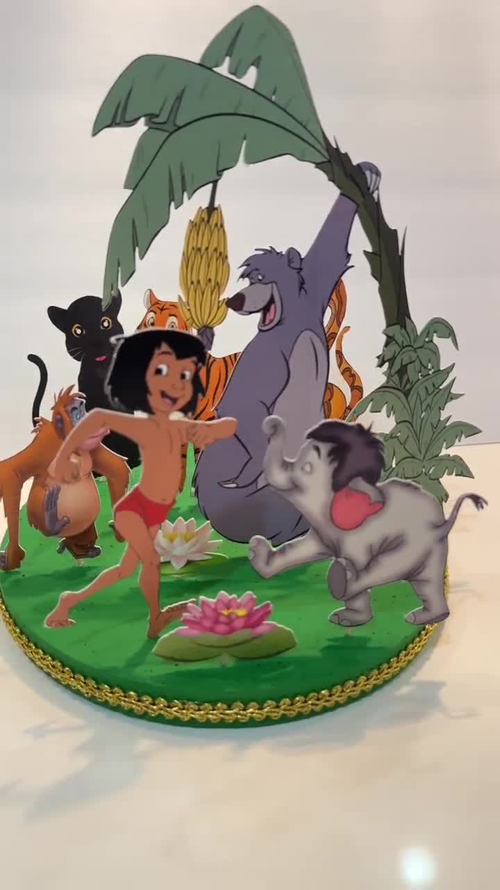 The Jungle Book Mowgli Baloo Kaa Sheer Khan and Bagheera In the Jungle – A  Birthday Place