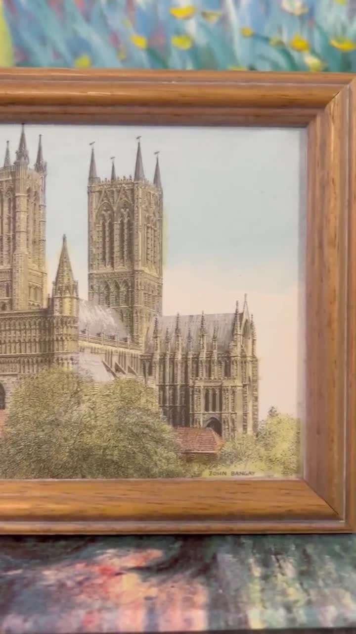 John Bangay Artwork | Lincoln Cathedral Illustration | Wooden a