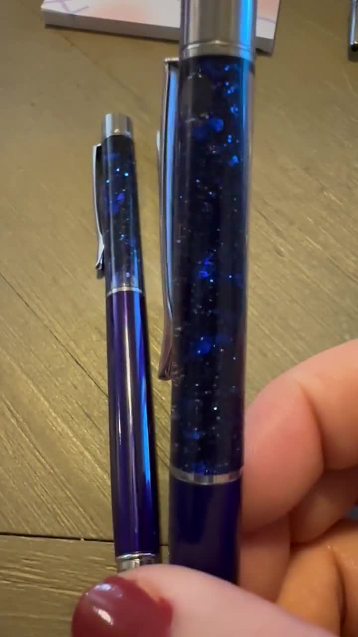 I Love NY Floating Glitter Pen - Blue