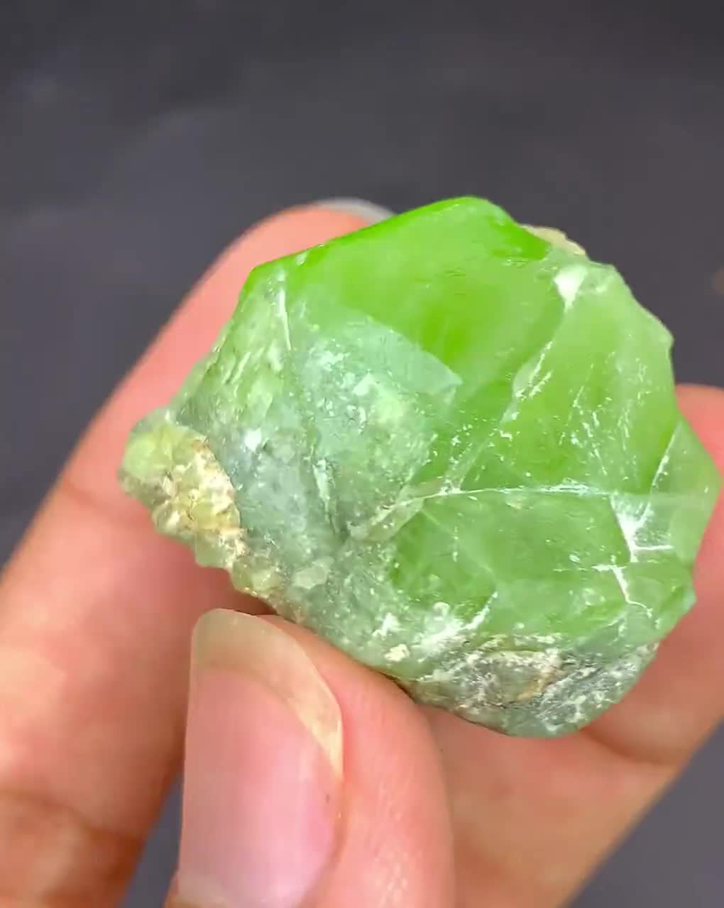 153カラットの原石ペリドット標本：天然グリーン8月誕生石クリスタル