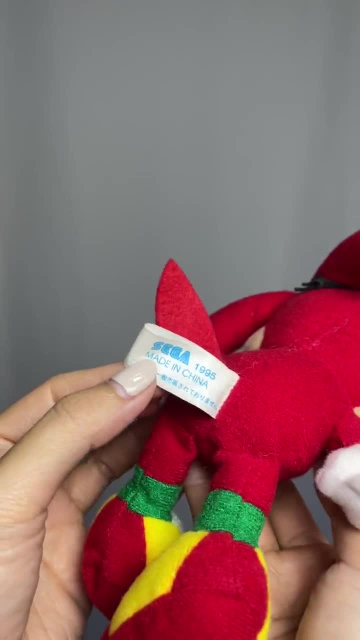 ヴィンテージ 1995年代 ナックルズ ザ エキドナ ぬいぐるみ ソニック