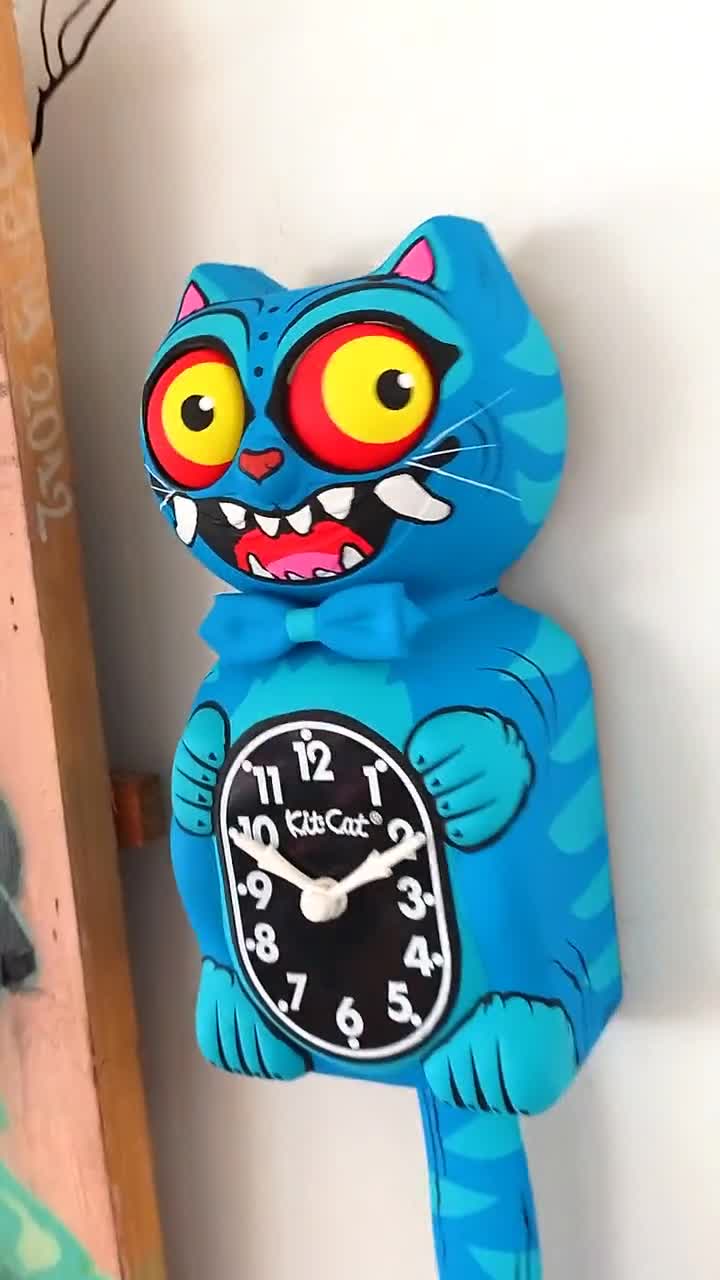 Derpy Tiger Kit-Cat Klock© カスタム時計 - オリジナルアート