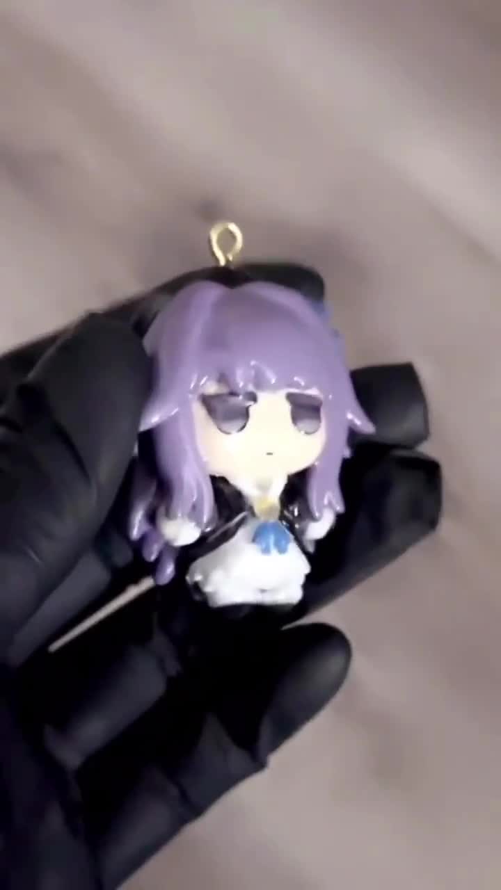 Custom Chibi OC Keychain Charm, YCH Commission Handmade - Etsy