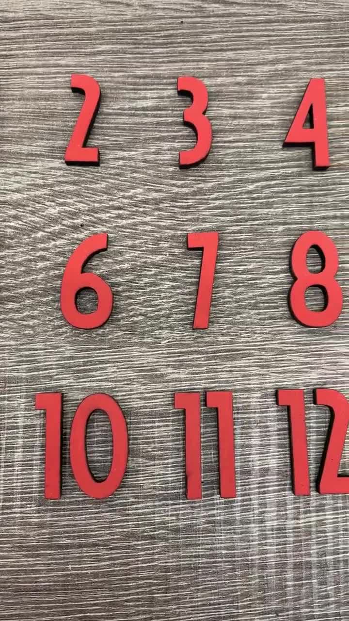 Colorcoop Set Di Numeri In Legno Per Orologio (2 Kit)