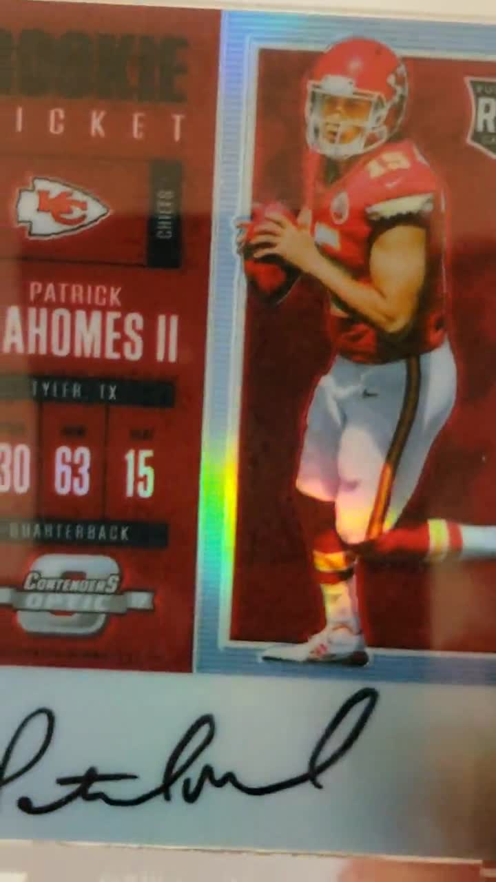 : 2019 Score Home and Away (Away) Jersey Swatch A-7 Patrick  Mahomes II Kansas City Chiefs Official NFL Panini Football Memorabilia  Trading Card : Collectibles & Fine Art