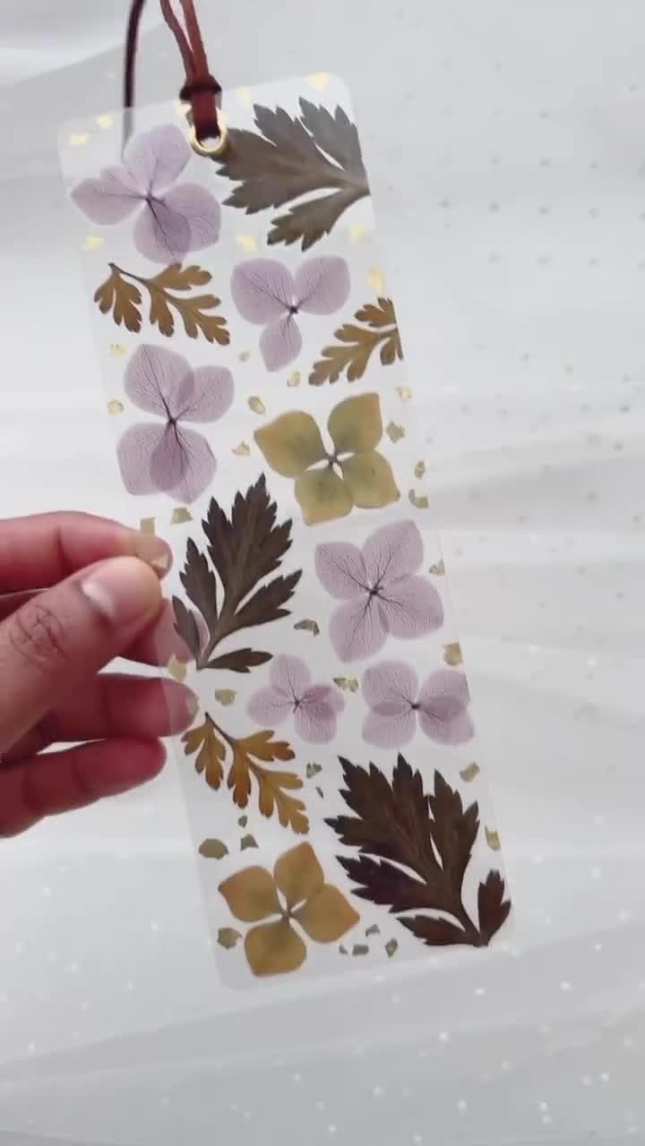 SEGNALIBRI DI FIORI PRESSATI Set di quattro segnalibri di fiori pressati reali naturali Segnalibri di fiori secchi Segnalibri di fiori fatti a mano - Italia