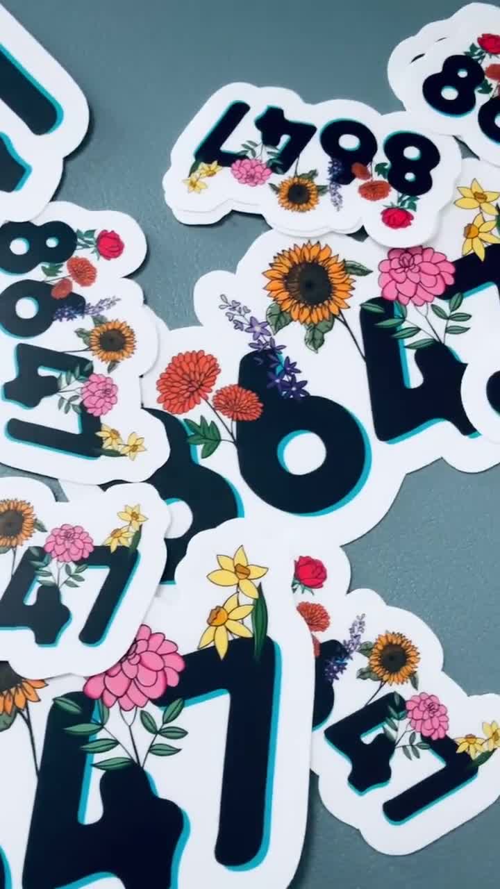 8647 Floral Sticker, Pro Choice, Water Resistant - Etsy