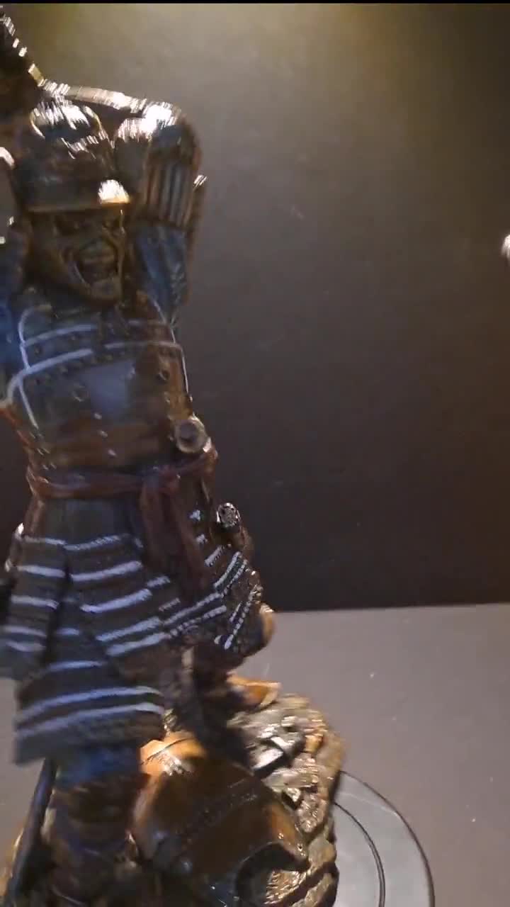 Iron Maiden Eddie Samurai Warrior Figure. Trooper Beer Sun and