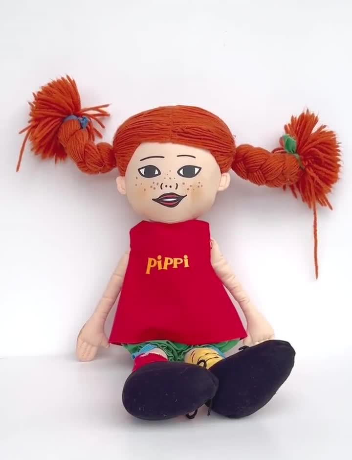 70年代ヴィンテージの「長くつ下のピッピ」ぬいぐるみ：スウェーデン風