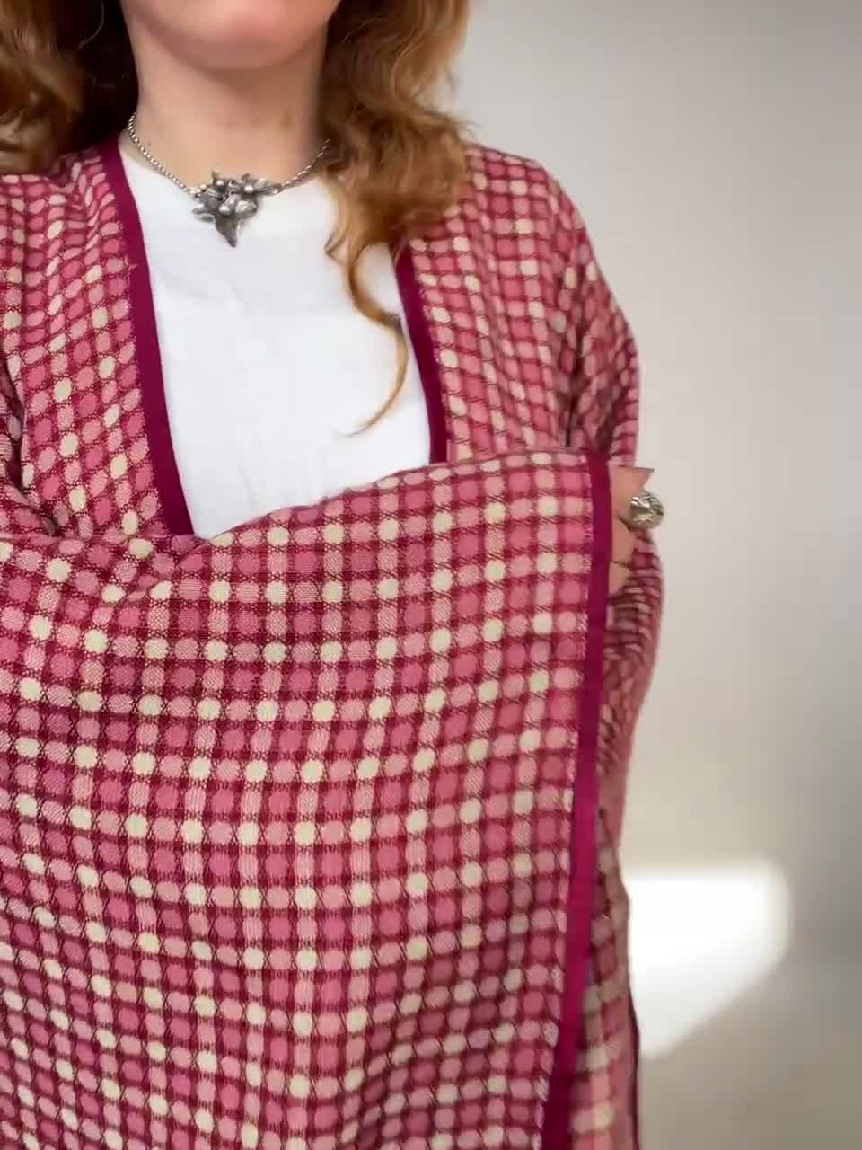 1980s Wool Woven Poncho Cape Coat - Etsy