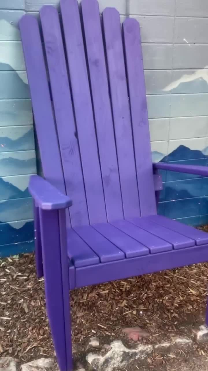 Purple resin deals adirondack chairs