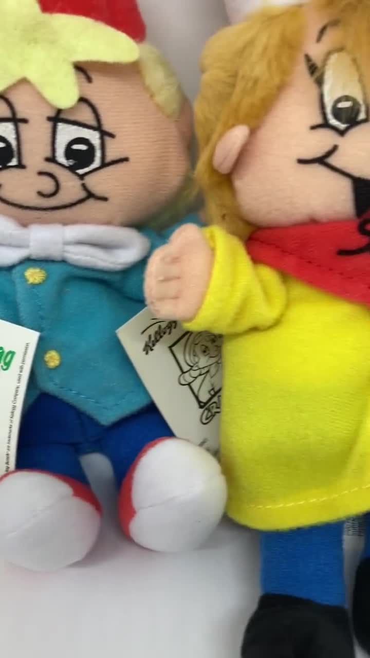 VTG Rice Krispies Kelloggs Bean Bag Breakfast Bunch Snap Crackle