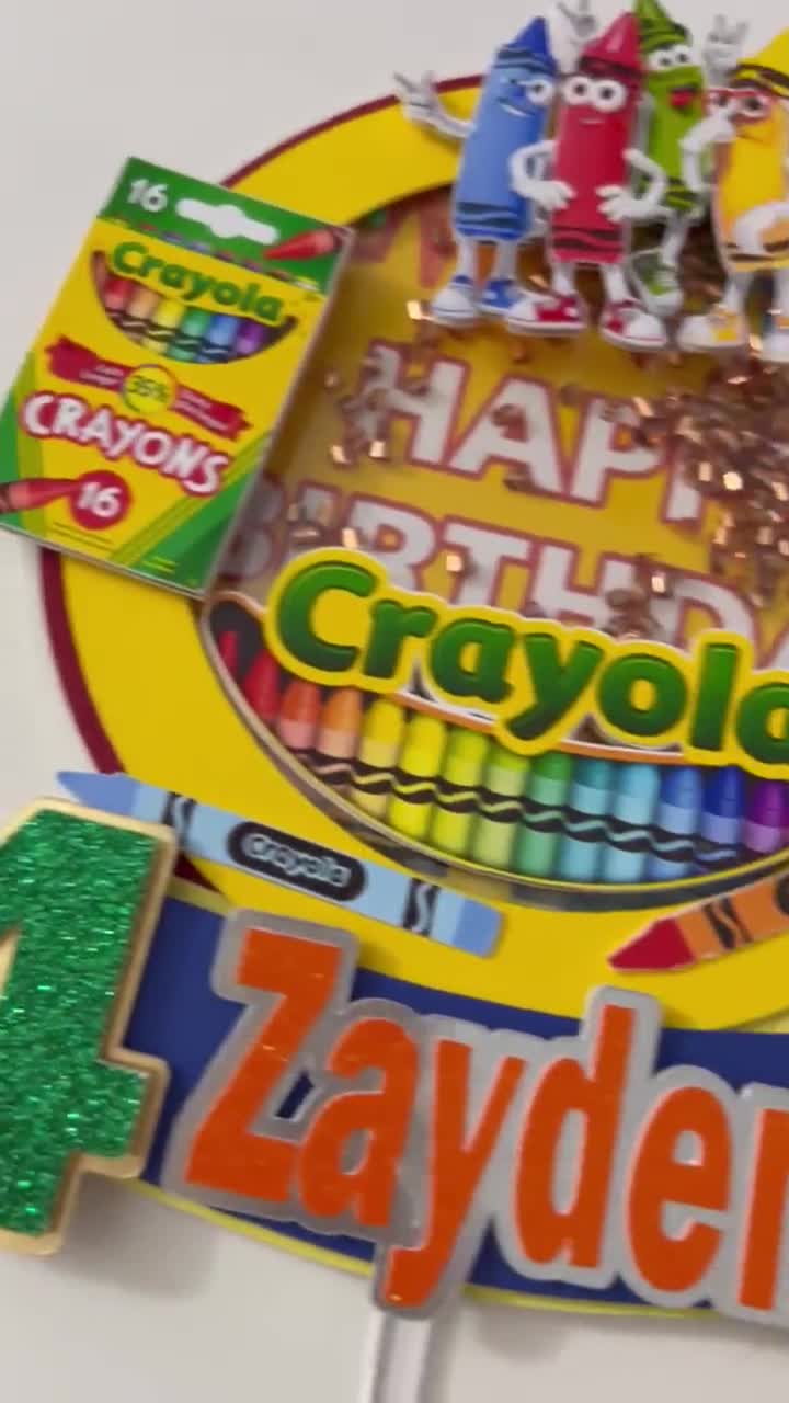 Crayola baby best sale shower theme