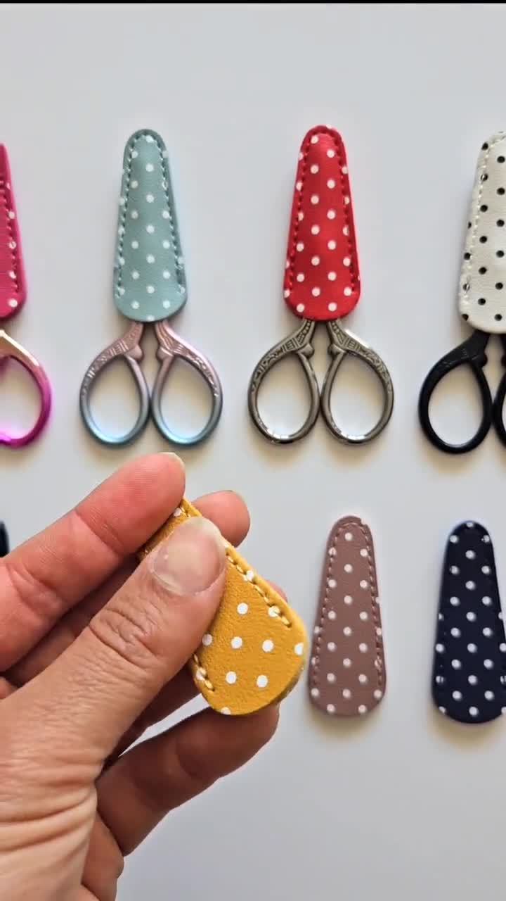 水玉模様の刺繍用はさみシース - はさみ付きまたはシースのみの販売