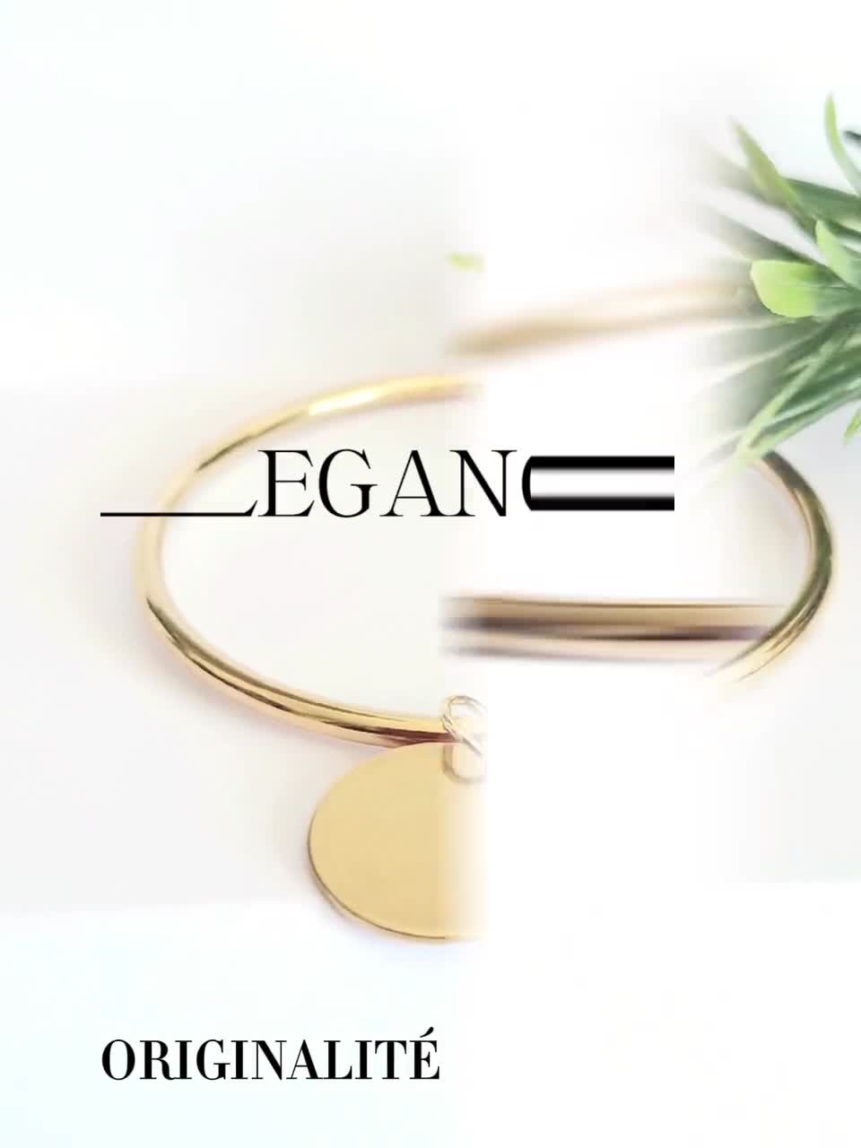 Générique Jonc 6cm Maille Chaine D'ancre Marine, Bracelet Femme Acier