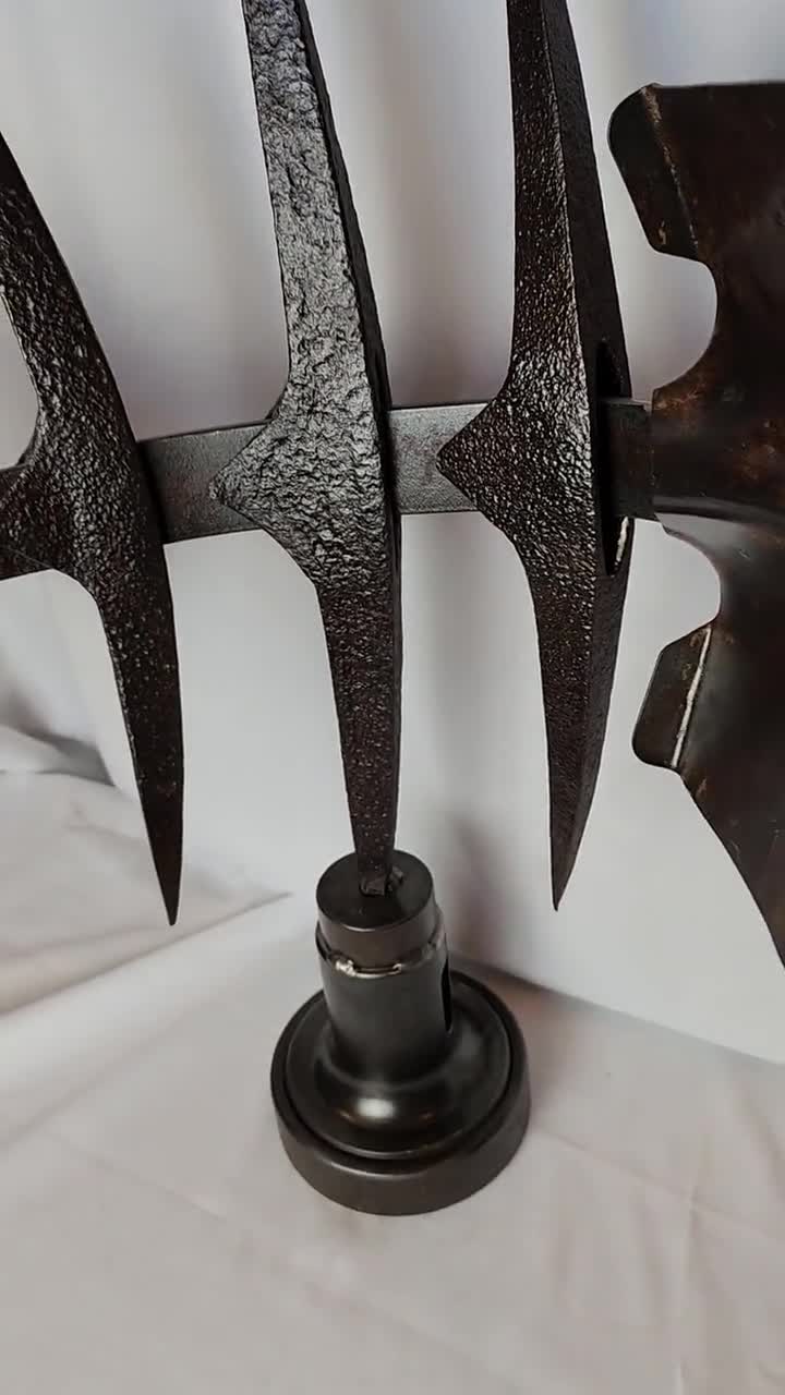 Reclaimed Pick Ax Scrap Metal Fish Skeleton Table Sculpture