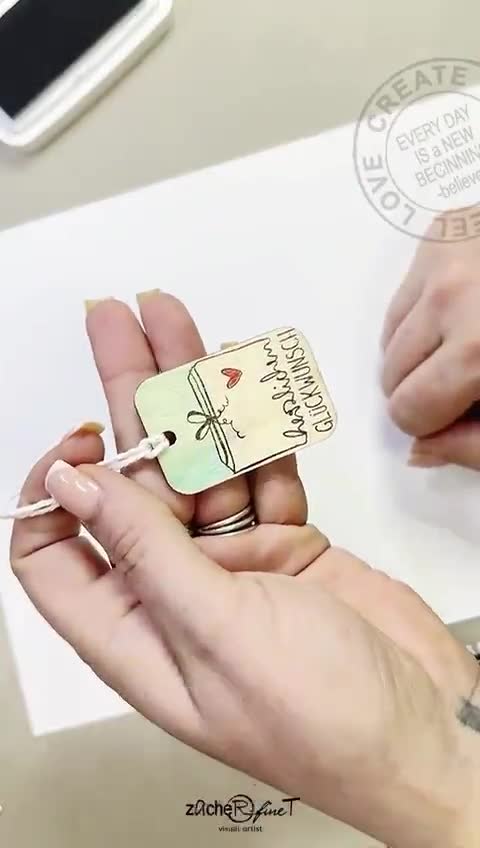 Stempel Herzwichtel - Motivstempel Für Karten & Scrapbooking