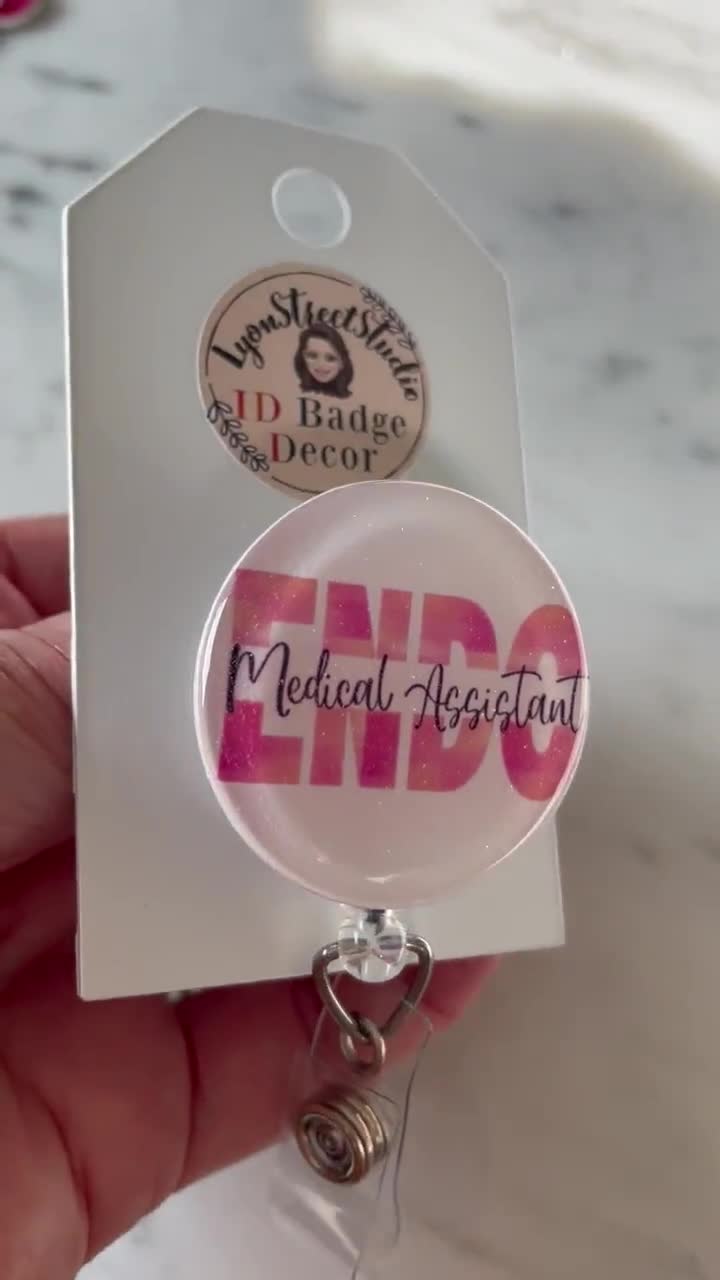 JEWEL Endo Medical Assistant ID Badge Reel. Endoscopy ID Reel