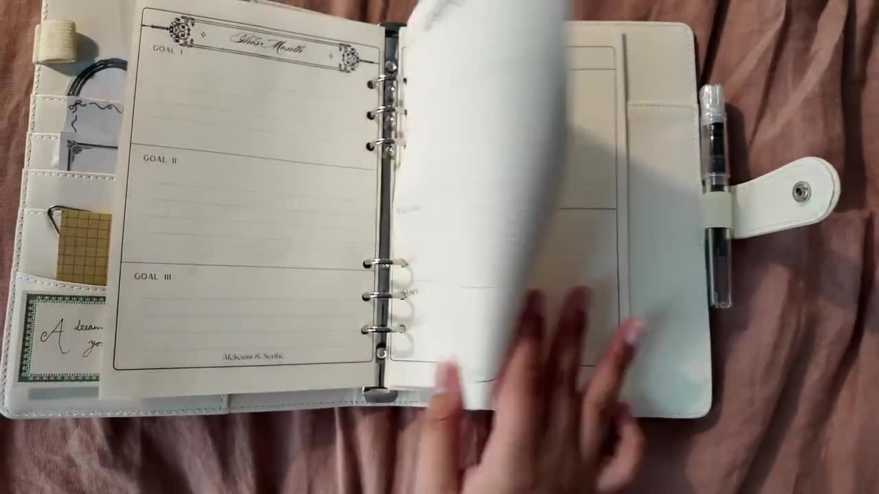 Filofax A5 Printable Planner: Monthly, Weekly, Wellness Tracker