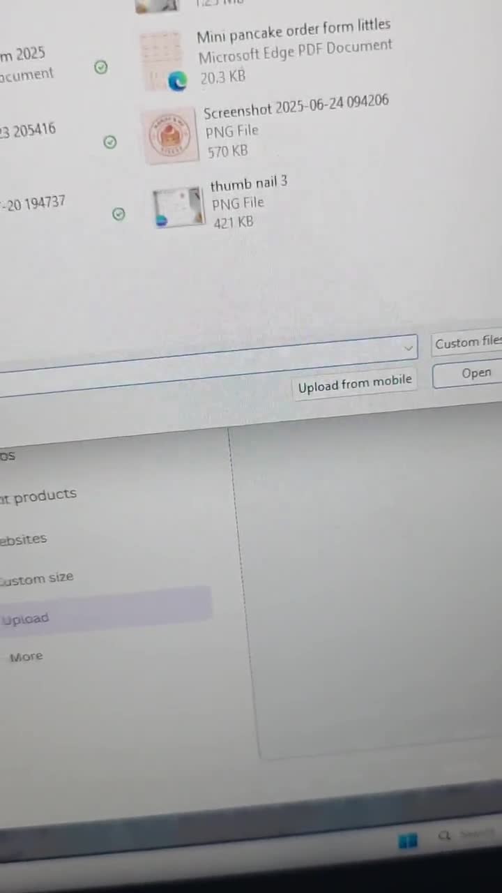 Bewerkbare sjabloon voor mini-pannenkoekbestelformulier: aanpasbaar canvaontwerp, digitale download video poster