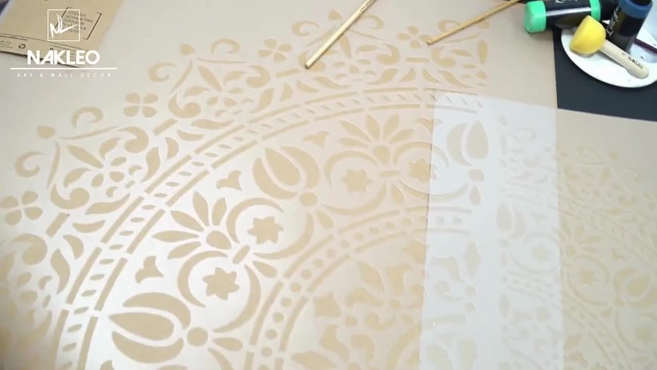 14 Stencil Riutilizzabili Per Pittura - Motivi Floreali, Farfalle E Funghi, 3 Dimensioni (20x15, 30x15, 30x20 Cm), In PET, Per Pareti, Legno, Tessuto, Fai Da Te - 5