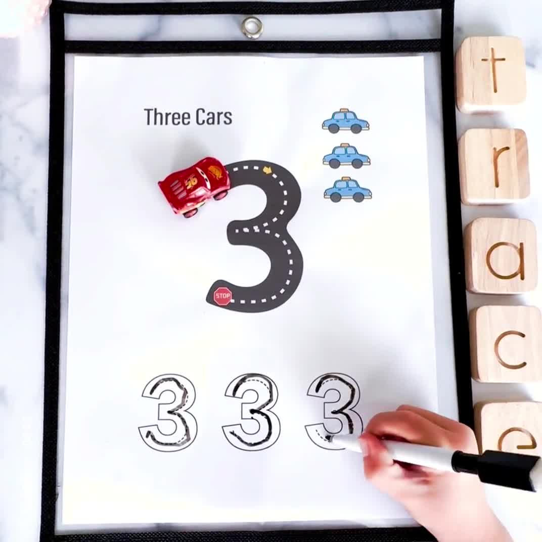 Alphabet & Numbers Road Trace Letters Tracing Mat Road Numbers Racetrack Alphabet Road Tracing Road Alphabet Tracing Card ABC Road Letter video poster