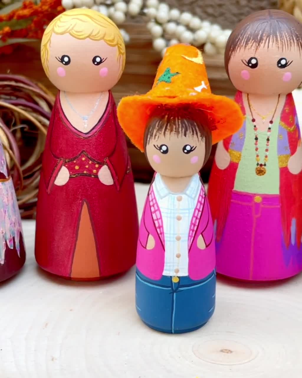 Full Halloween Town Peg Doll Set | Individual or Set | Halloween